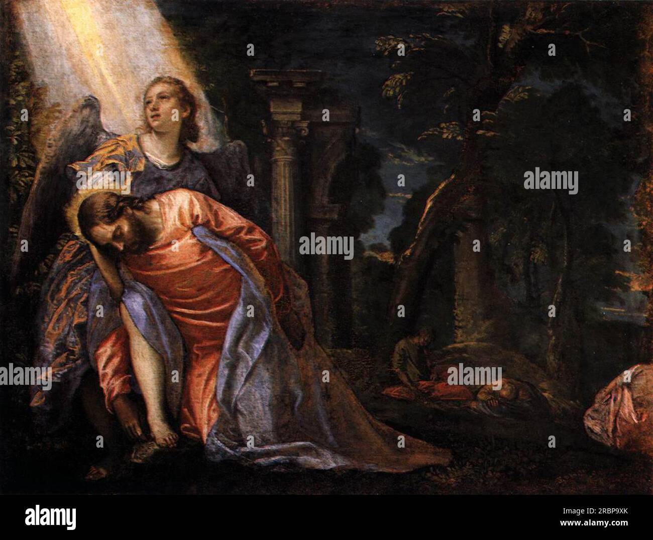 Christ in the Garden of Gethsemane 1584 by Paolo Veronese Stock Photo ...