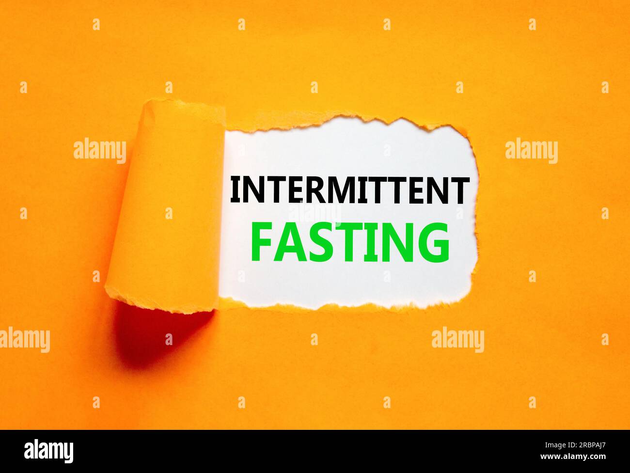 Intermittent fasting symbol. Concept words Intermittent fasting on