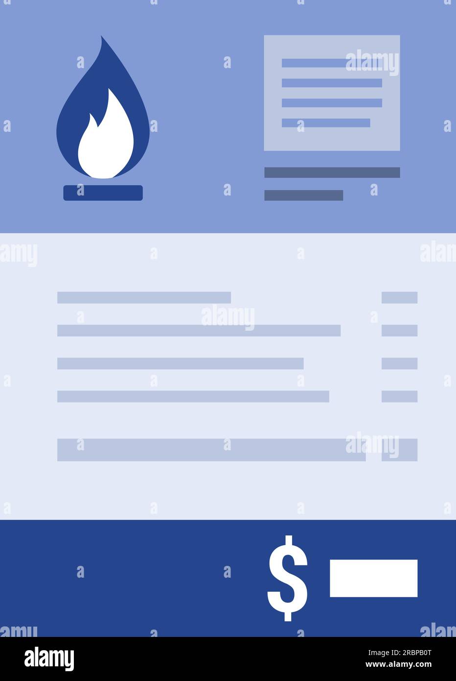 Gas and heating utility bill, consumption and expenses concept Stock Vector Image & Art Alamy