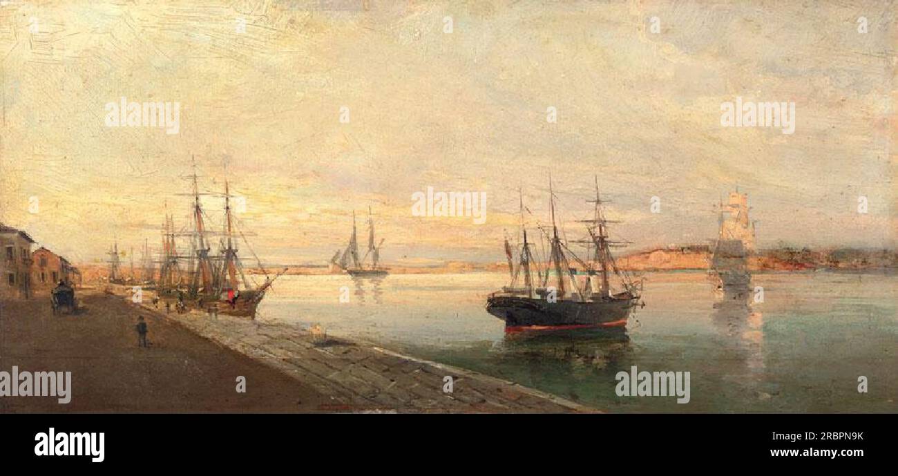 The port of Volos by Konstantinos Volanakis Stock Photo - Alamy
