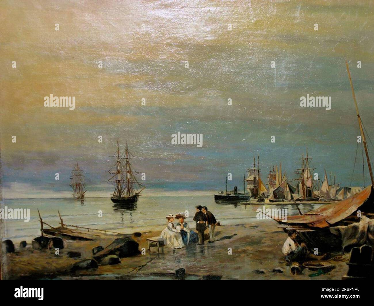 Seascape by Konstantinos Volanakis Stock Photo - Alamy