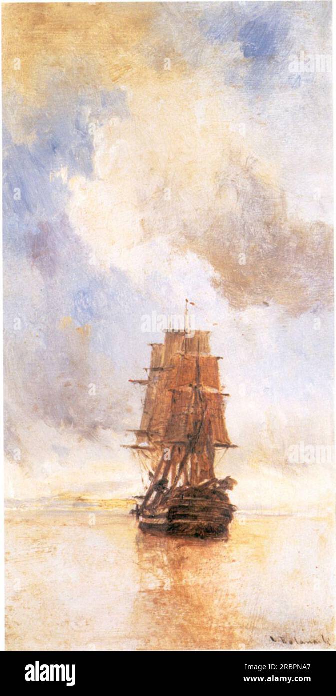 Ship by Konstantinos Volanakis Stock Photo - Alamy