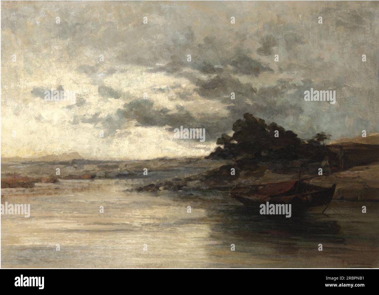 The River by Konstantinos Volanakis Stock Photo - Alamy