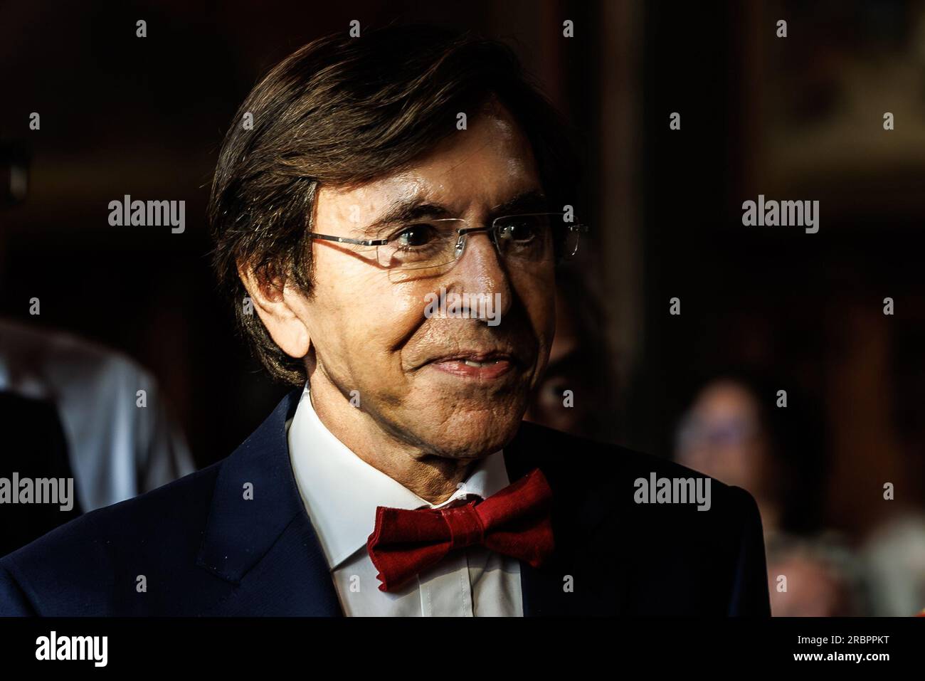 Kortrijk, Belgium. 10th July, 2023. Walloon Minister President Elio Di Rupo pictured during the celebrations on the eve of the Flemish regional holiday, Monday 10 July 2023, in Brugge. BELGA PHOTO KURT DESPLENTER Credit: Belga News Agency/Alamy Live News Stock Photo