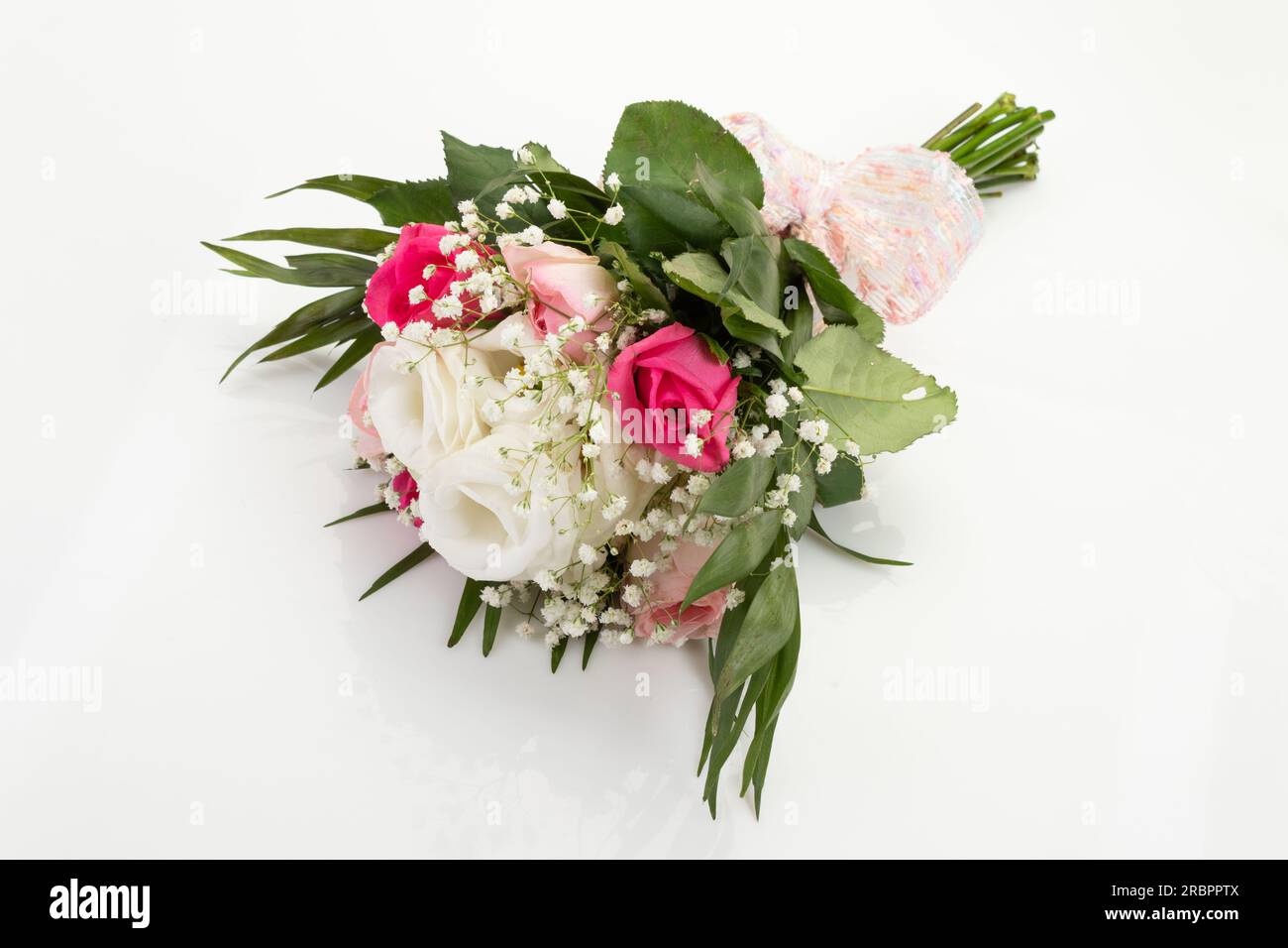 Bouquet of flowers isolated on white background Stock Photo - Alamy