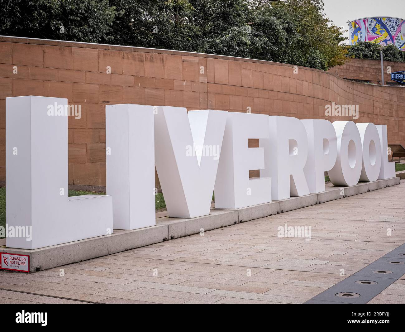 Liverpool sign at Liverpool One, Thomas Steers Way, Liverpool L1 8LW