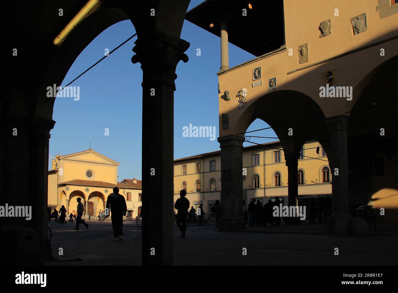 Palazzo d’Arnolfo, San Giovanni Valdarno, Tuscany, Italy Stock Photo