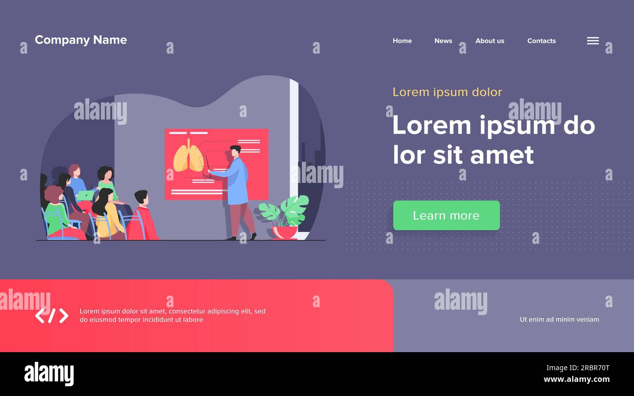 Medical college professor teaching students Stock Vector Image & Art