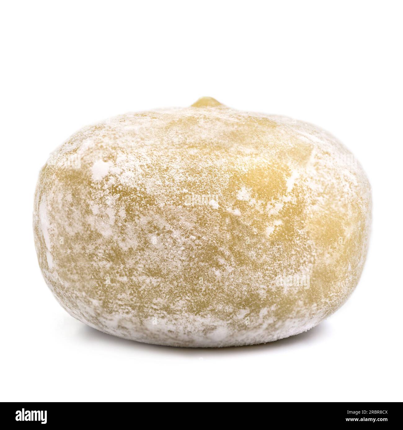 Green Tea Matcha Mochi Ice Cream on a White Background, Mochi Japanese