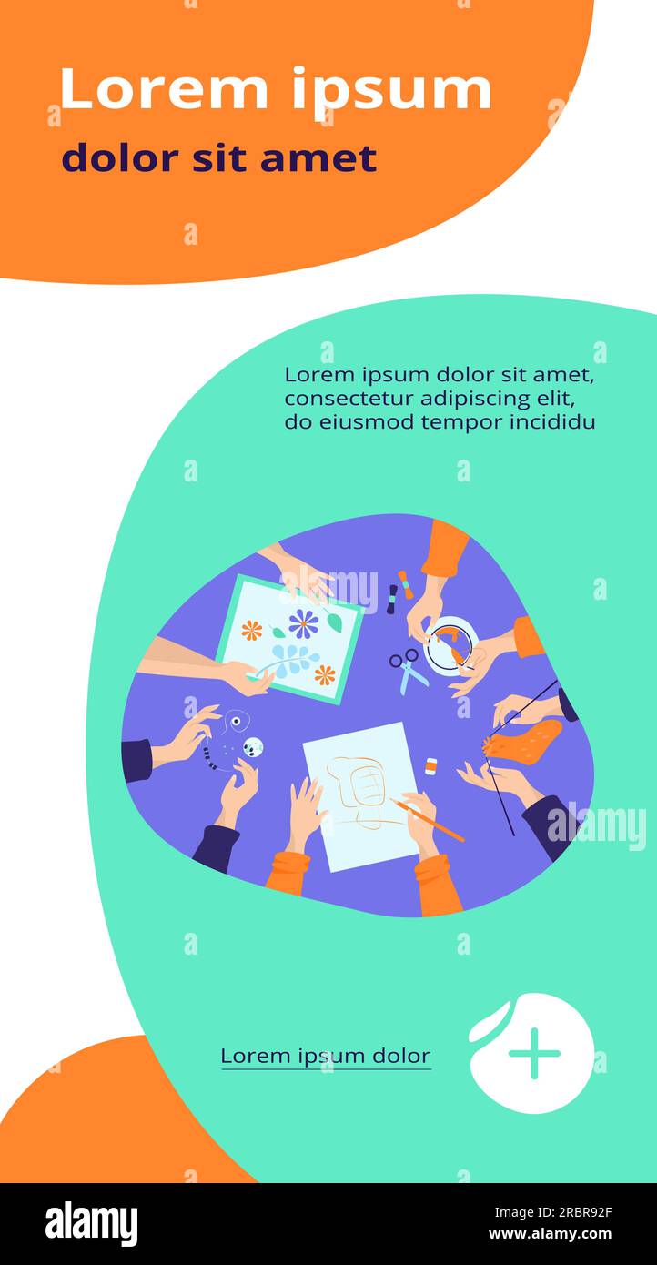 Creative handmade workshop flat vector illustration Stock Vector Image ...