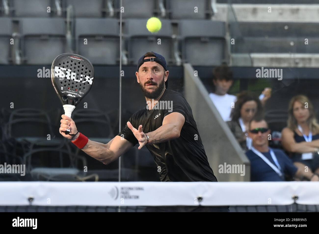 Rome, Italy. 10th July, 2023. Maxime Moreau (FRA) during the R64 of the BNL Italy Major Premier Padel at Foro Italico, July 10th 2023 Rome, Italy Credit: Independent Photo Agency/Alamy Live News Stock Photo