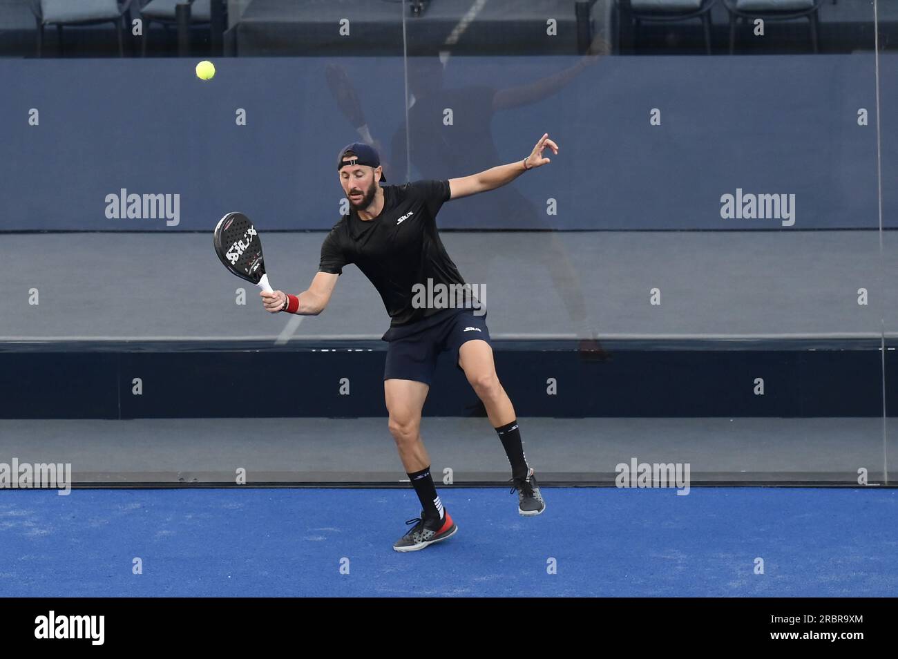 Rome, Italy. 10th July, 2023. Maxime Moreau (FRA) during the R64 of the BNL Italy Major Premier Padel at Foro Italico, July 10th 2023 Rome, Italy Credit: Independent Photo Agency/Alamy Live News Stock Photo