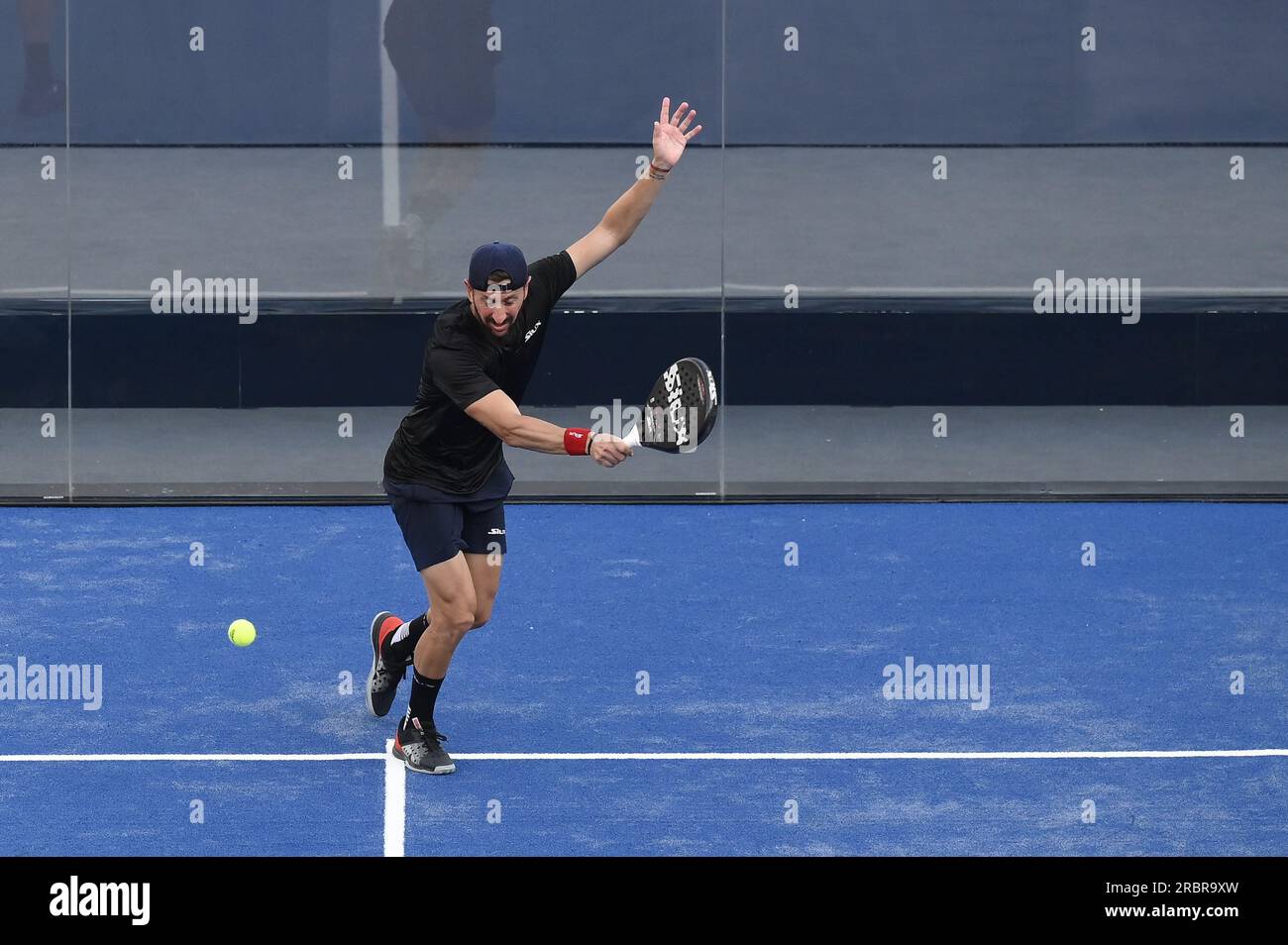 Rome, Italy. 10th July, 2023. Maxime Moreau (FRA) during the R64 of the BNL Italy Major Premier Padel at Foro Italico, July 10th 2023 Rome, Italy Credit: Independent Photo Agency/Alamy Live News Stock Photo