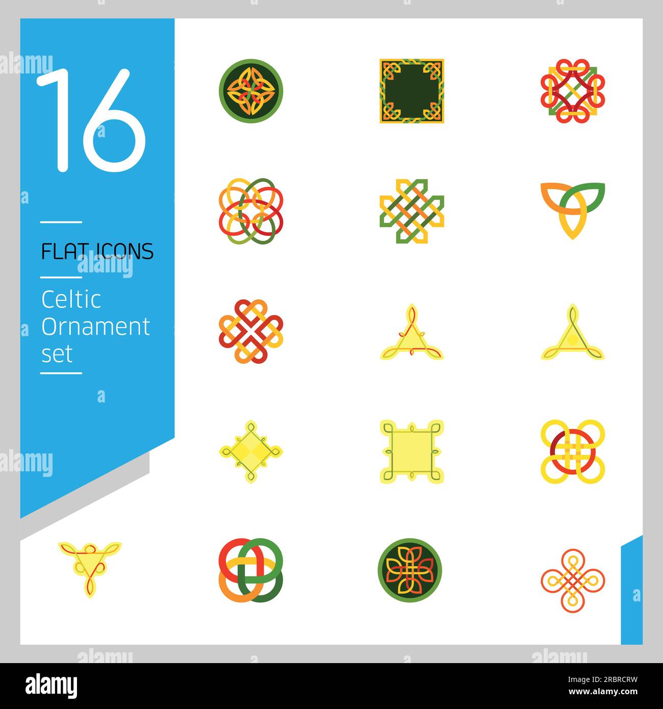 Celtic Ornament Icon Set Stock Vector Image & Art - Alamy
