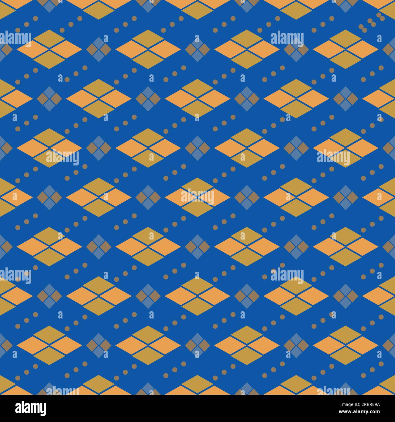 Abstract rhombus shapes vector seamless pattern background. Foulard ...