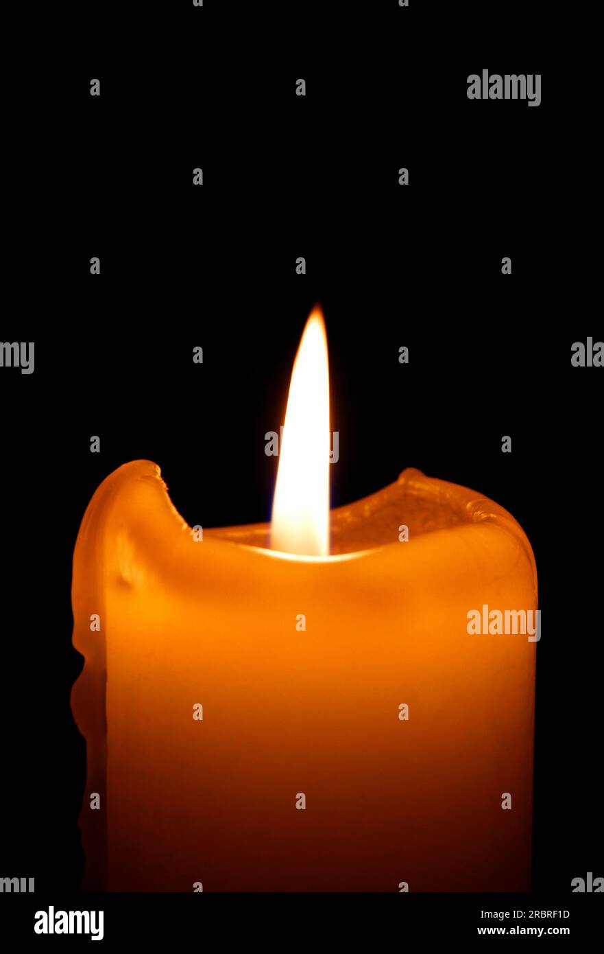 yellow-candle-flame-in-the-dark-stock-photo-alamy