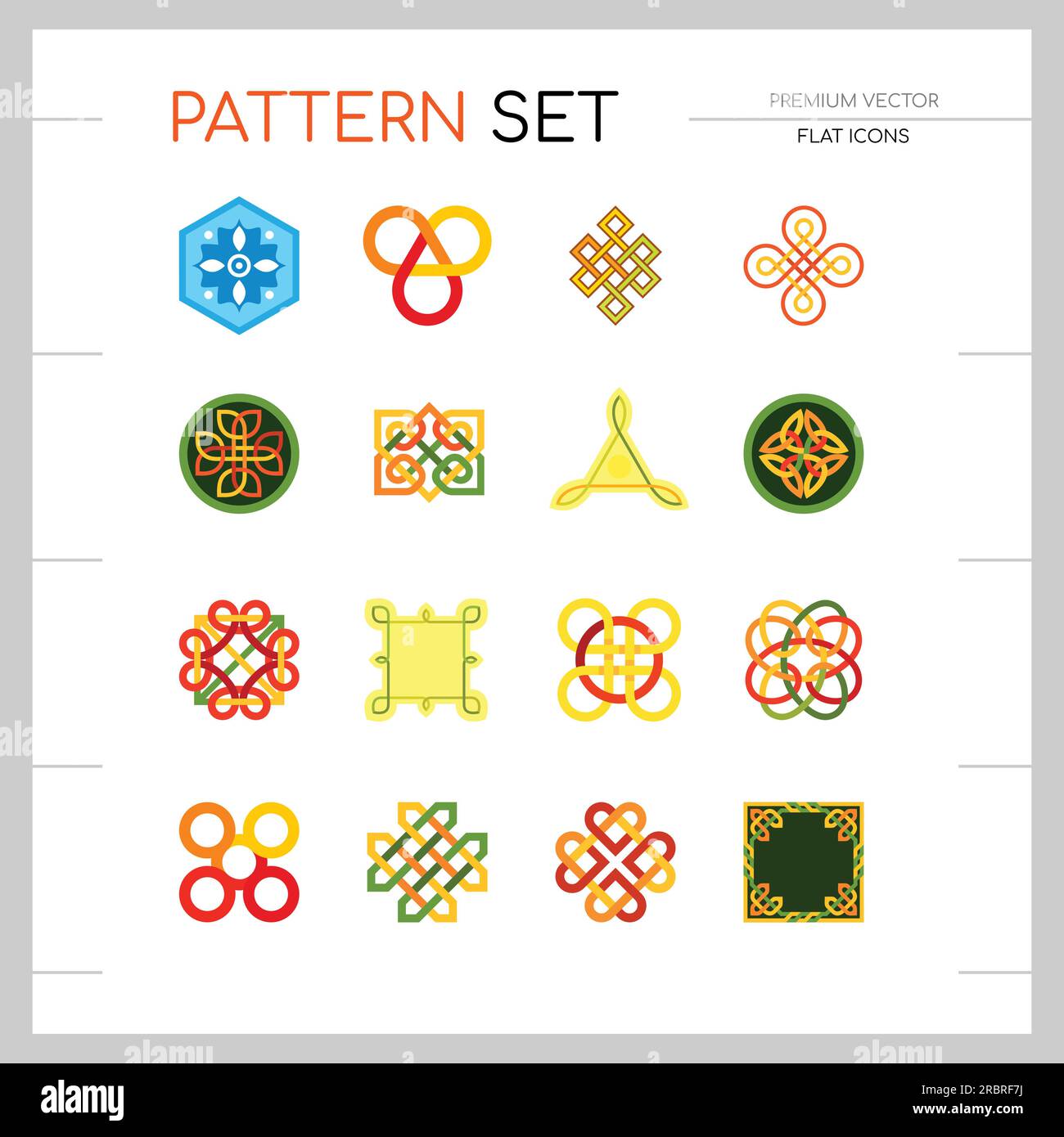 Pattern Icon Set Stock Vector Image & Art - Alamy