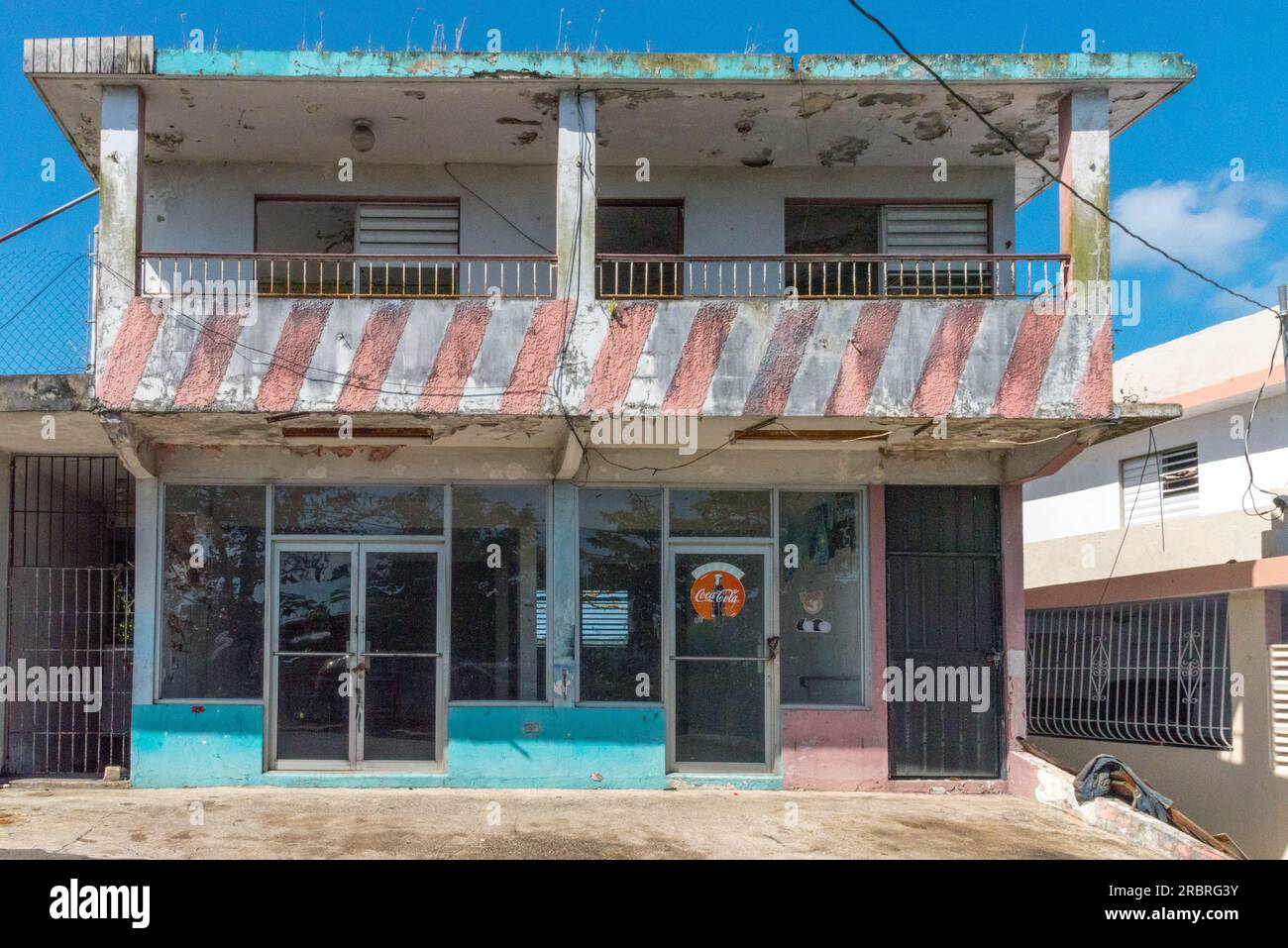 Abandoned store in Guayabal, Puerto Rico Stock Photo