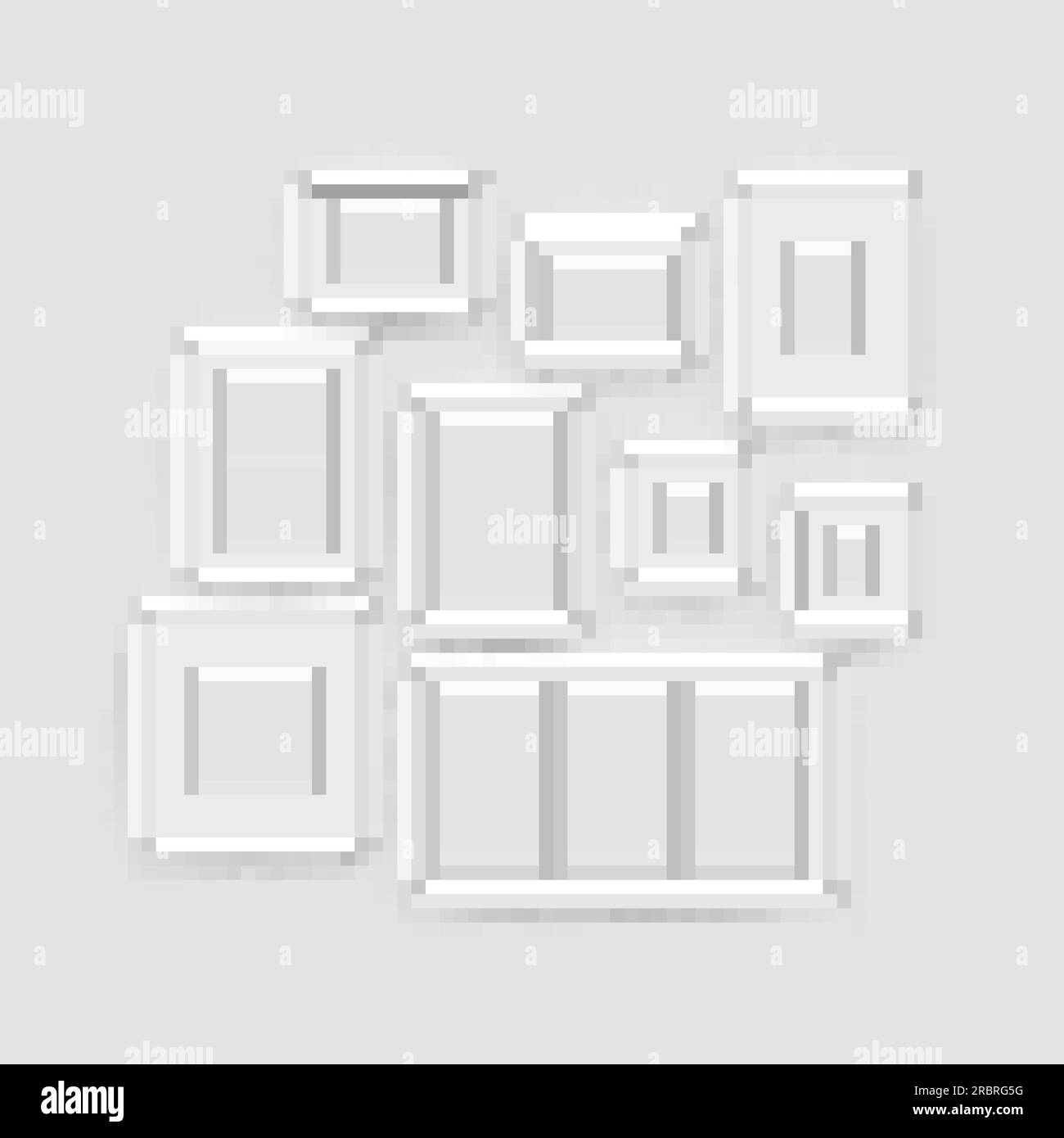 Triptych frame Stock Vector Images Alamy