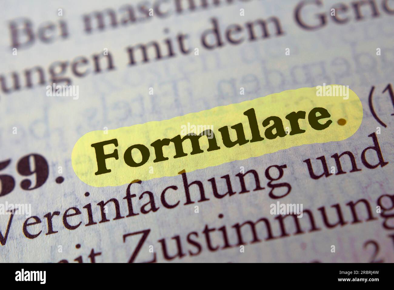 The German word Stock Photo Alamy