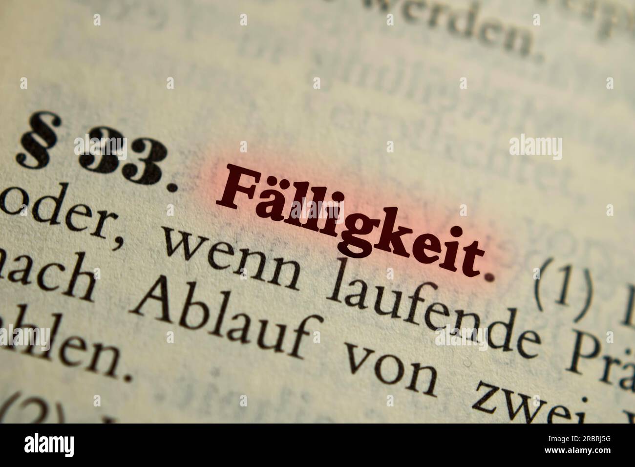 The German word Stock Photo Alamy