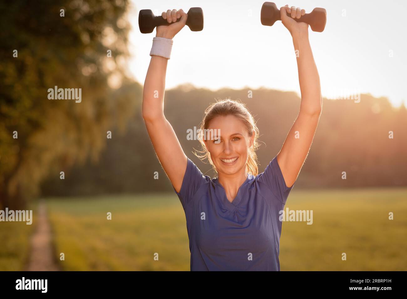 Light dumbbells hi res stock photography and images Alamy