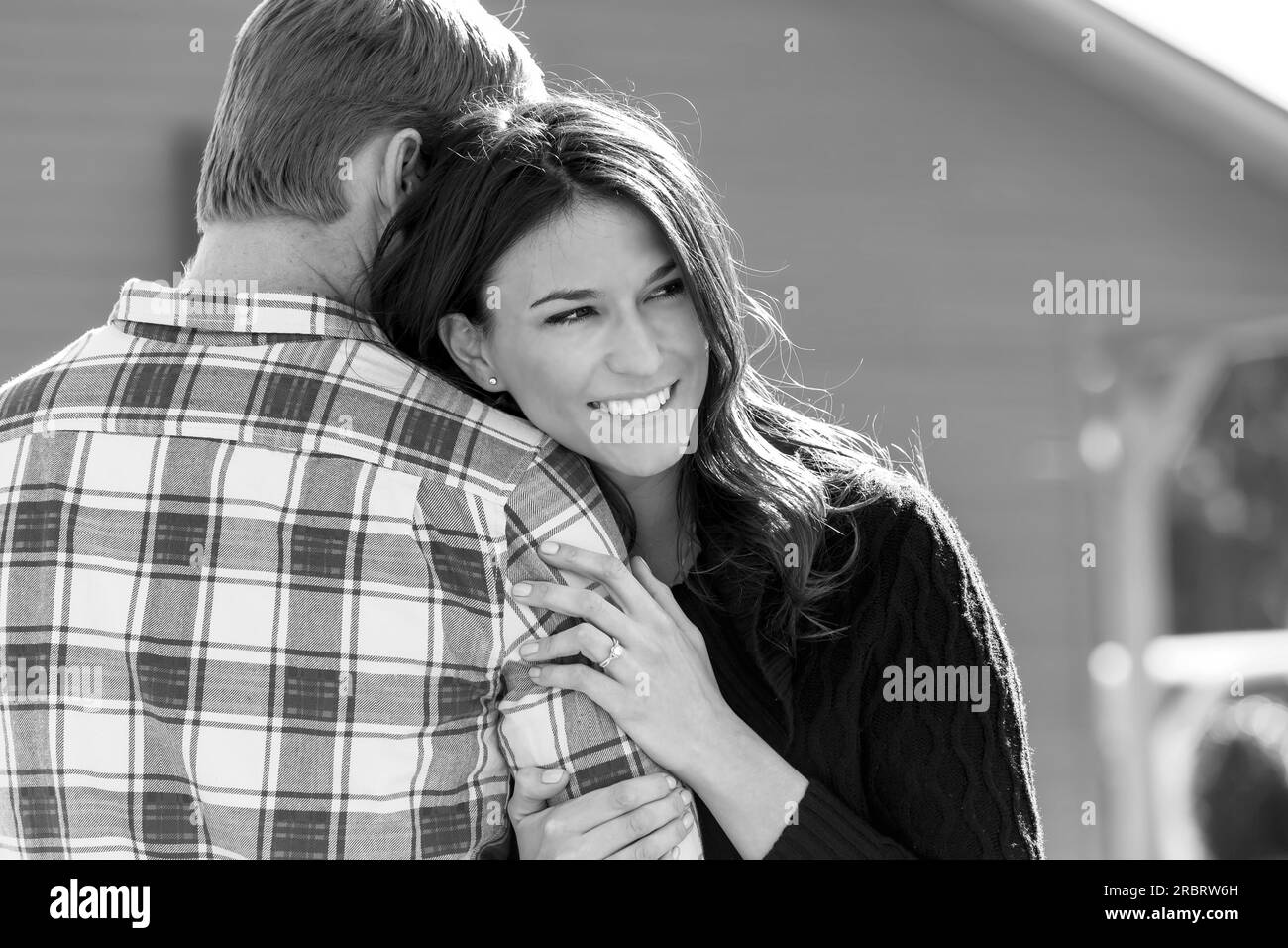 A young couple enjoy each other's company Stock Photo