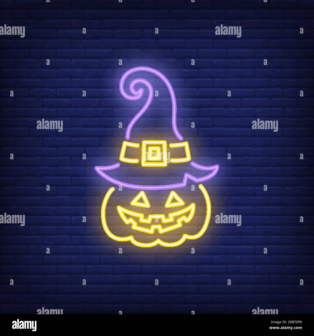 Jack o lantern neon sign Stock Vector Image & Art - Alamy