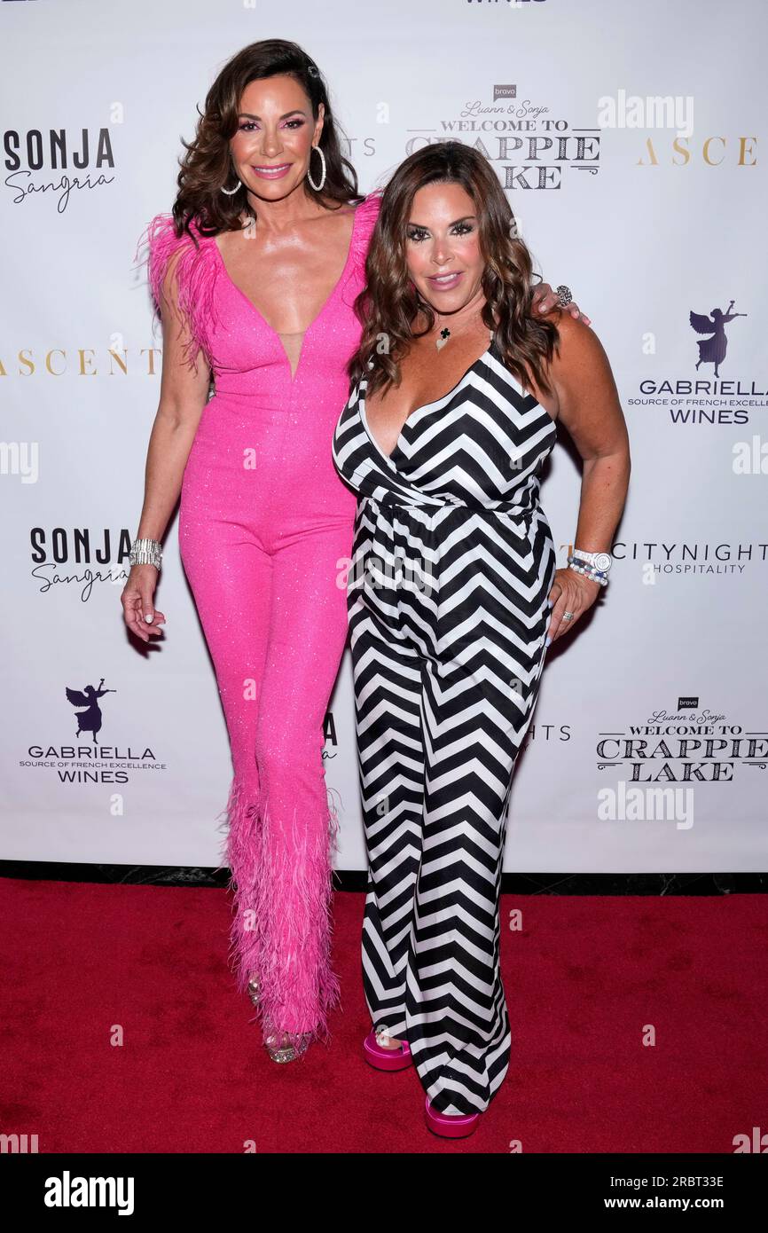 Luann de Lesseps, left, and Alicia Grande attend the "Luann & Sonja