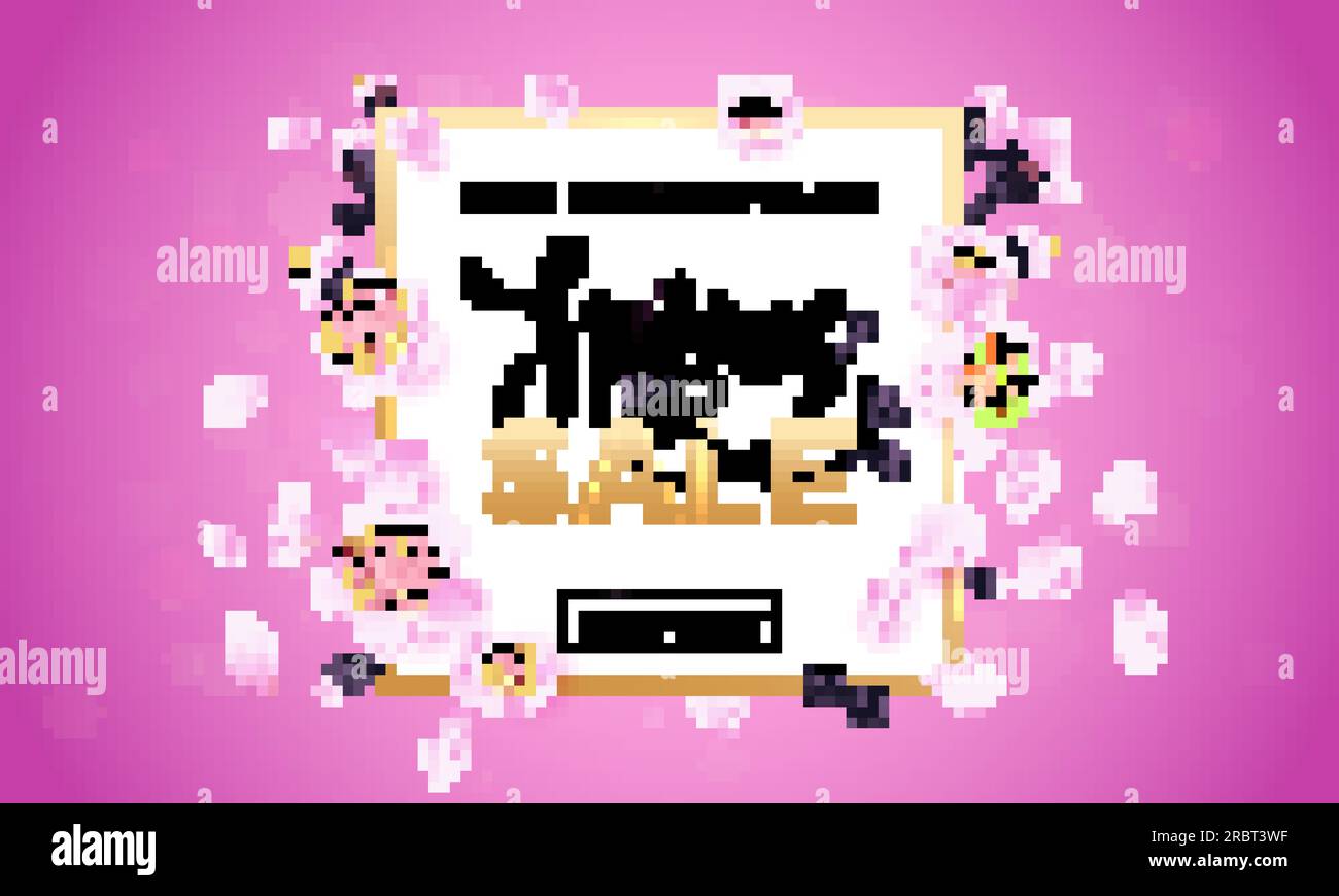 Spring sale gold text with vector flowers bloom of cherry blossom