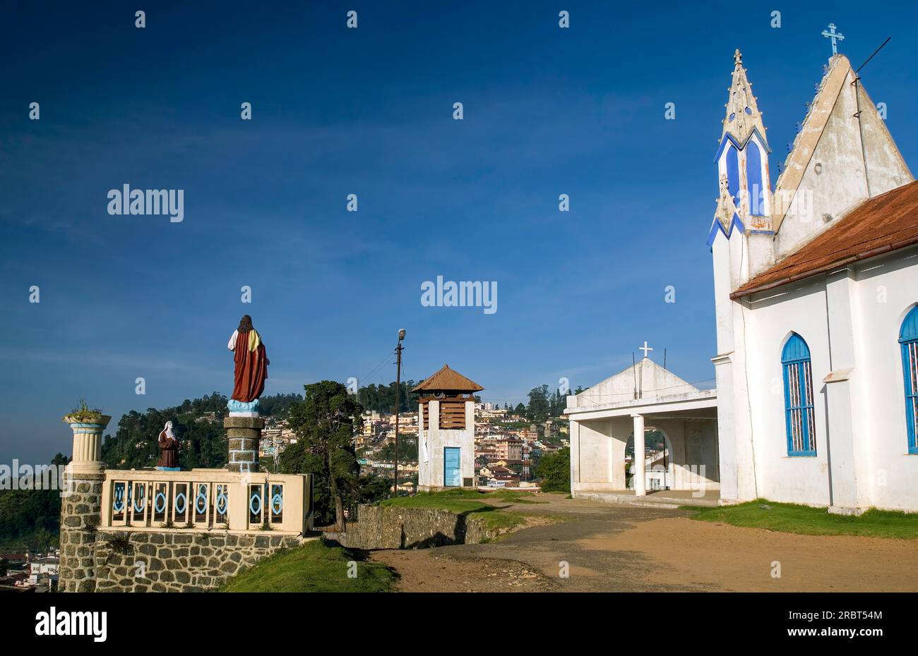 Statues, Sacred heart of Jesus church at Kodaikanal, Tamil Nadu, South