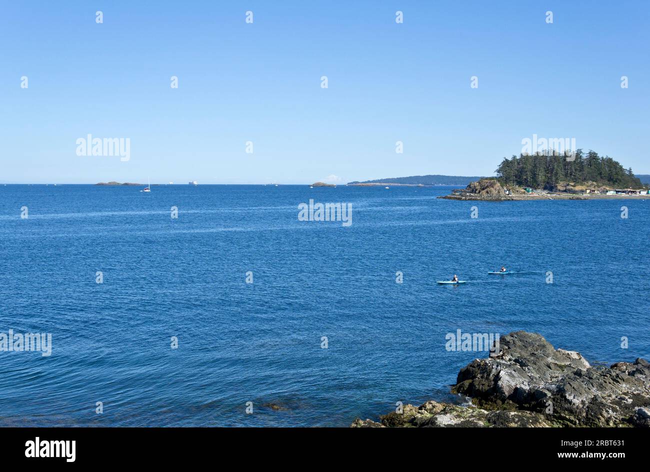 View from Neck Point Park in Nanaimo, BC, Canada, Stock Photo