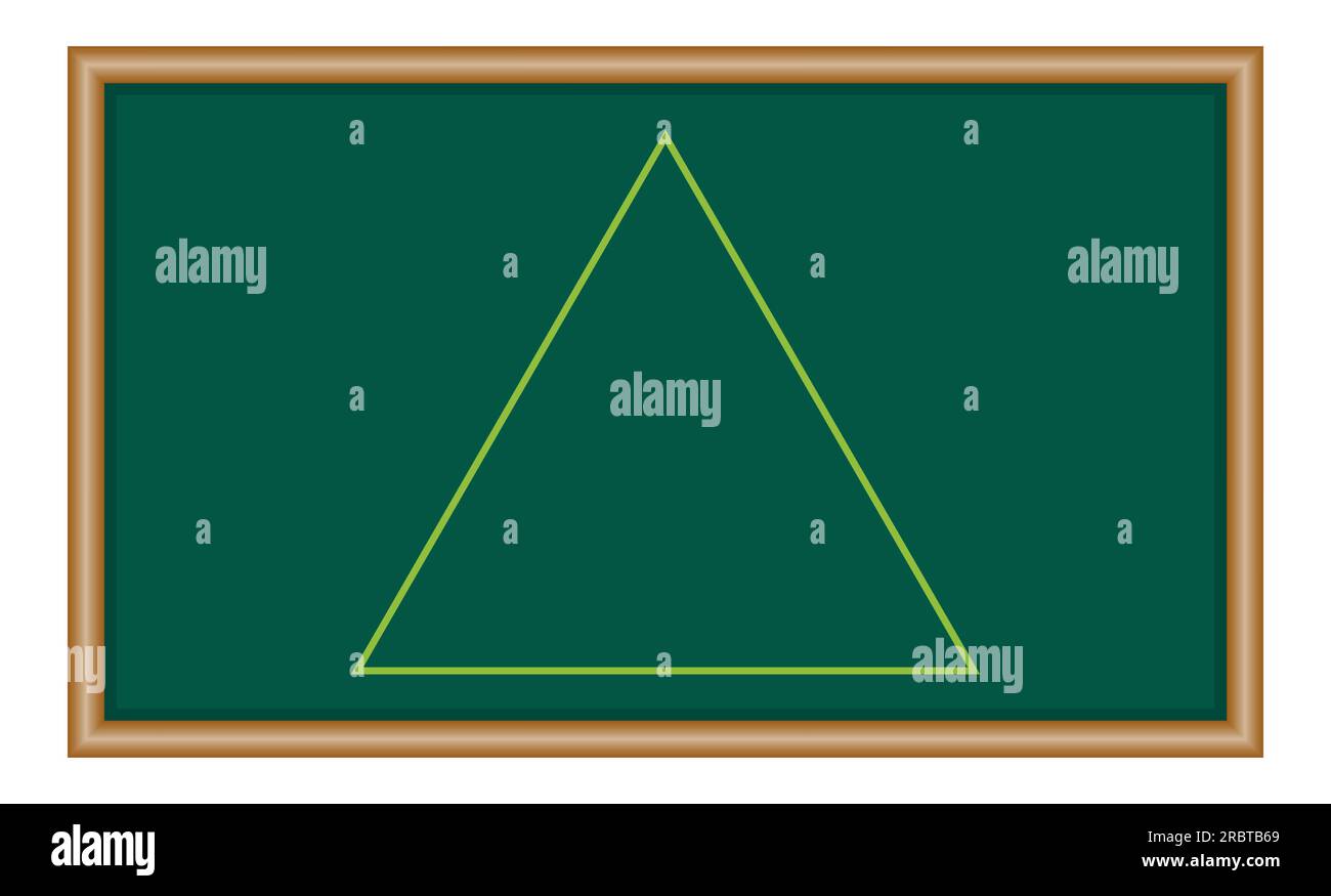 Properties of equilateral triangle in mathematics. Three sides with