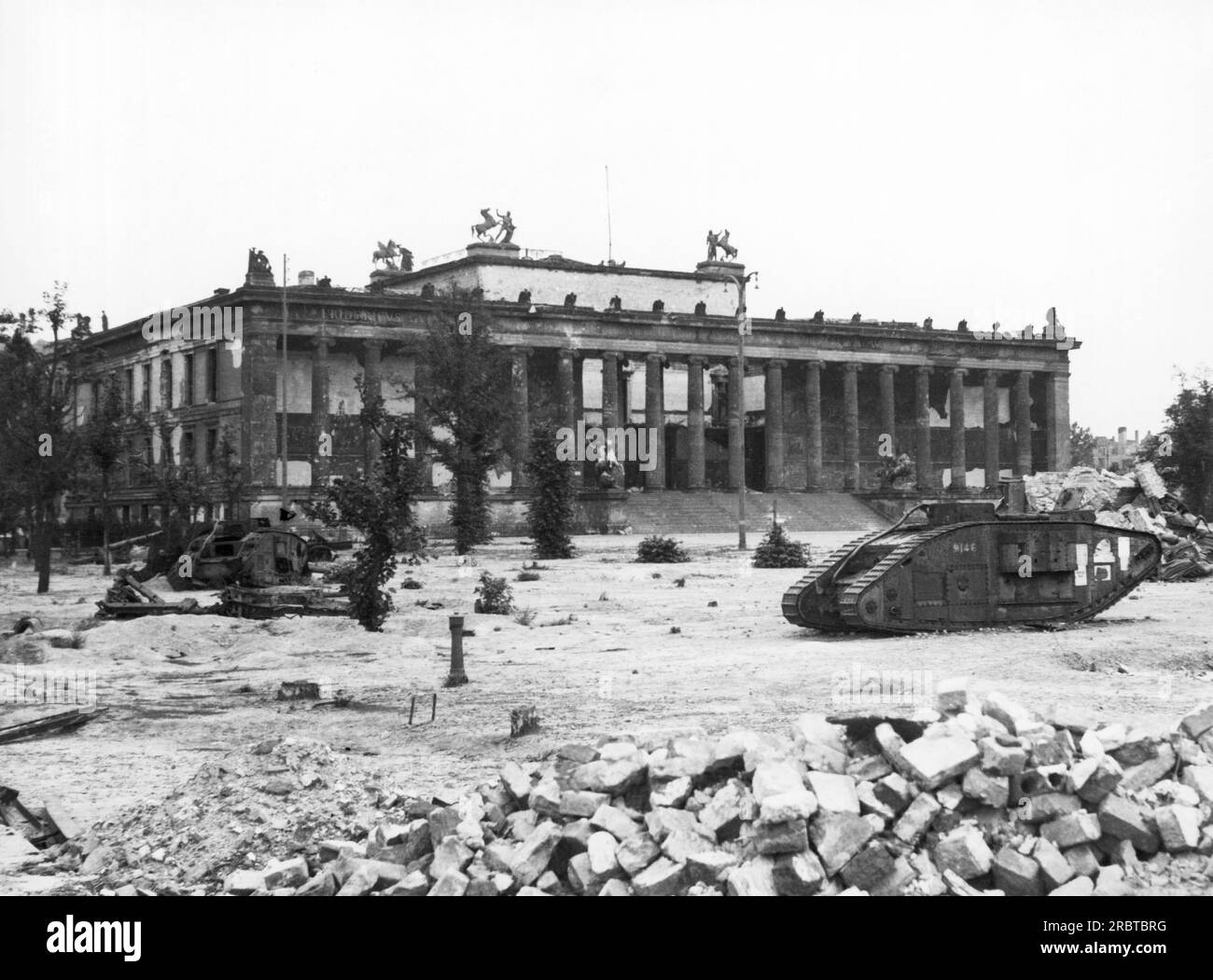 Germany c. 1945 City ruins in post WWII Germany Stock Photo Alamy