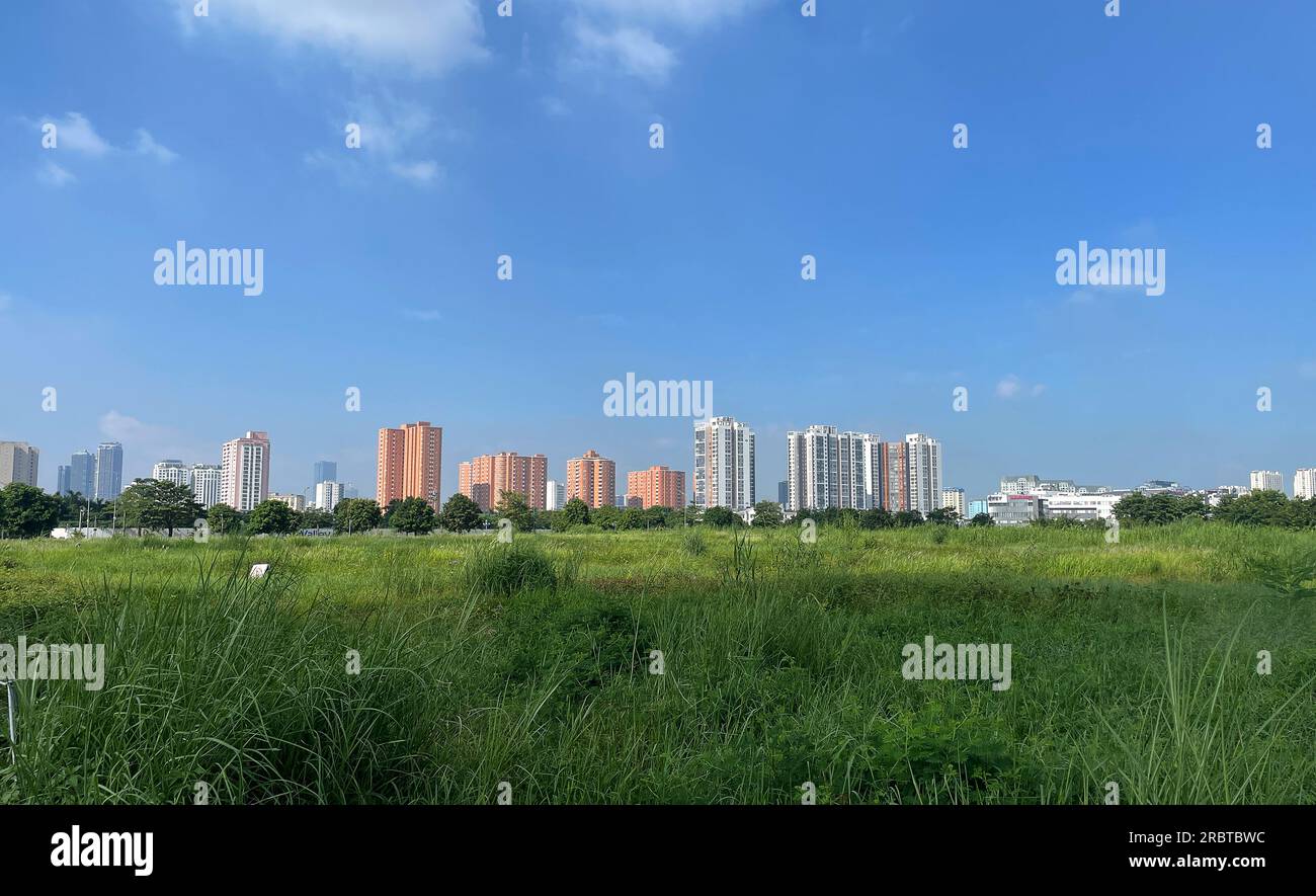 Apartment buildings in Ha Noi, Vietnam real estate market Stock Photo