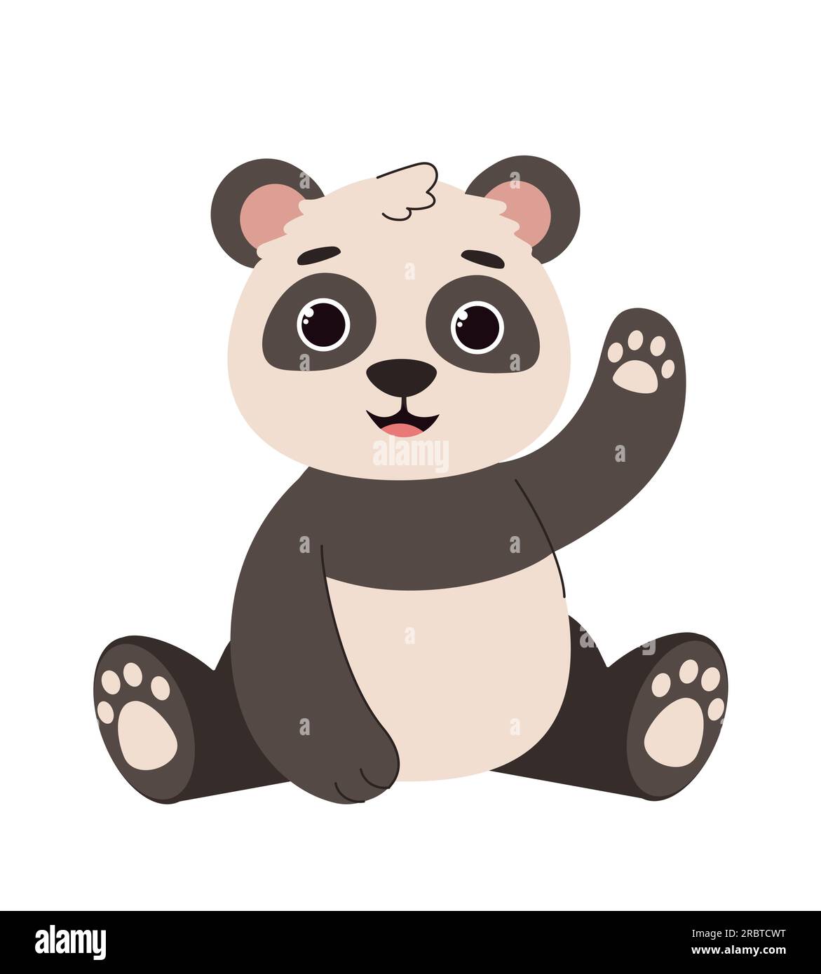 Cute panda sitting concept Stock Vector Image & Art - Alamy