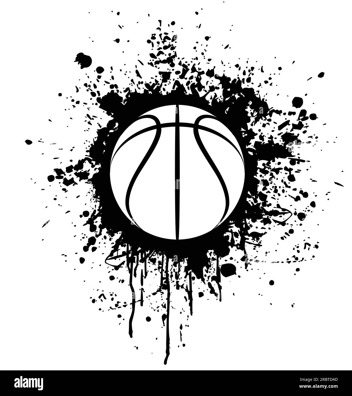 black and white basketball