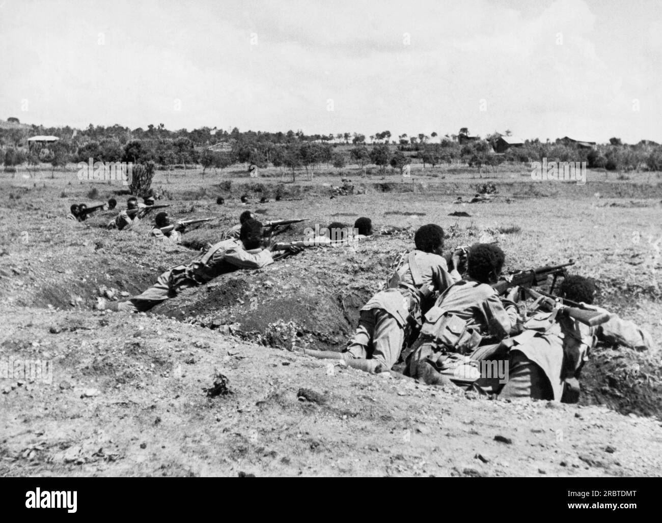 Mega Fort in Ethiopia prior to the attack by the South African 1st Infantry  Division ca. 1941 Stock Photo - Alamy