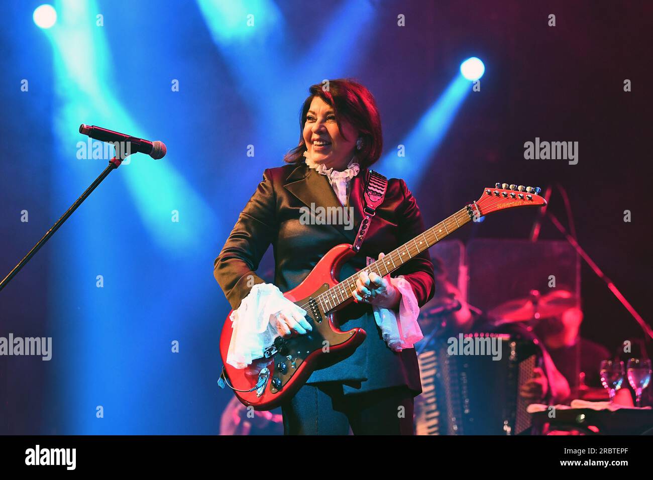 Rio de Janeiro, June 3, 2023. Singer Roberta Miranda, during a show at