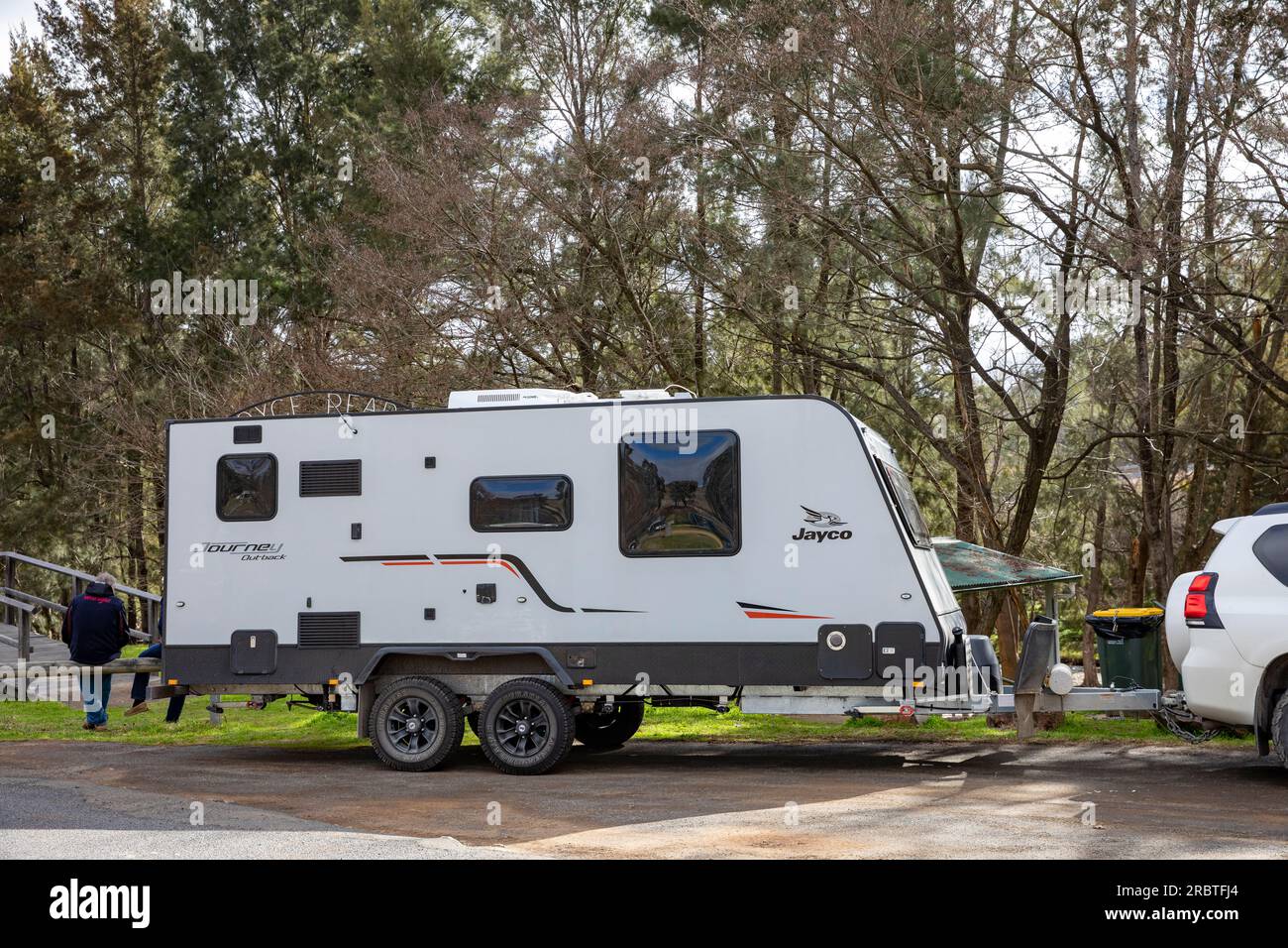 Jayco camper trailer outback journey model parked near Sofala, used to