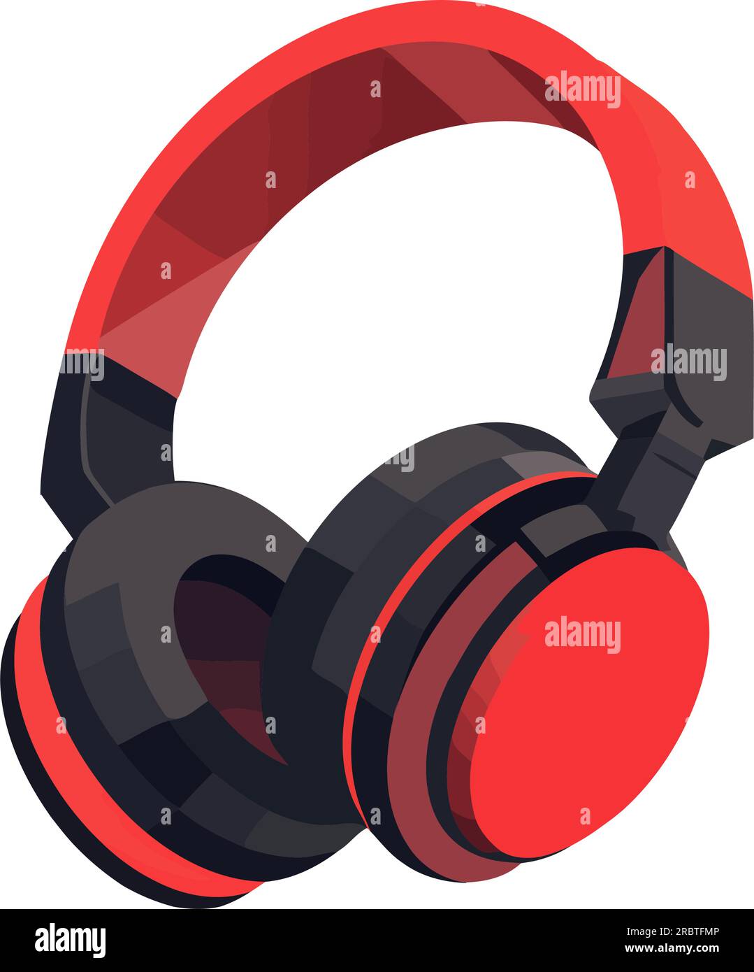 Modern headphones, symbolize listening to music Stock Vector Image