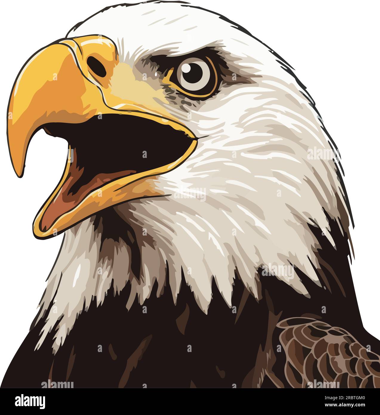 Screaming eagle Stock Vector Images - Alamy