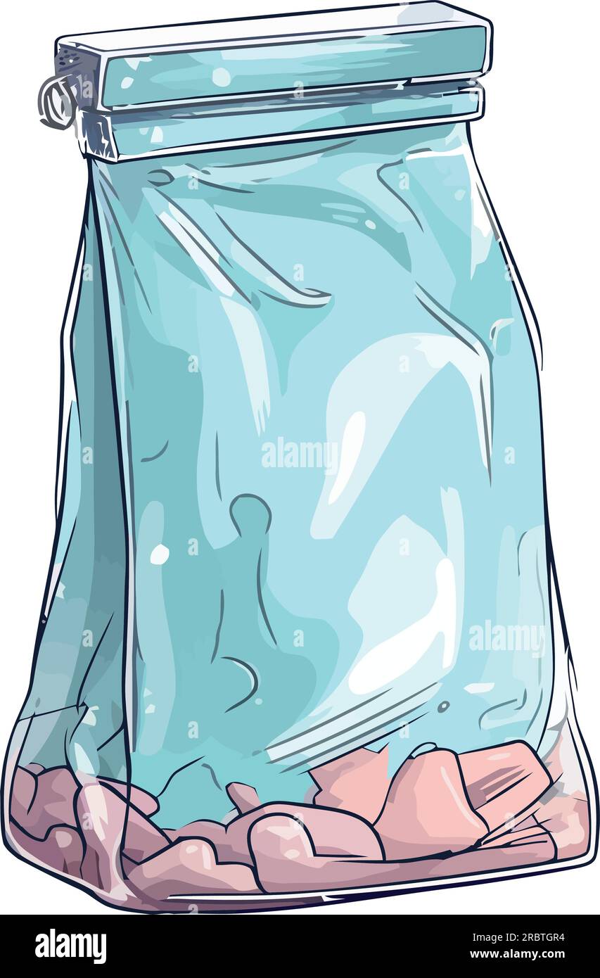 Plastic bag full products icon Stock Vector Image & Art - Alamy