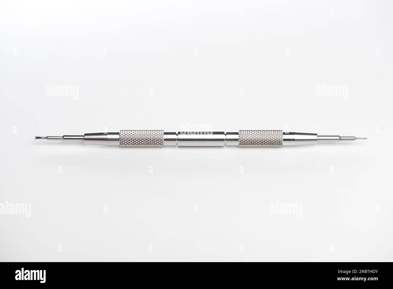 Watch spring bar tool isolated over white background. Spring bar tool