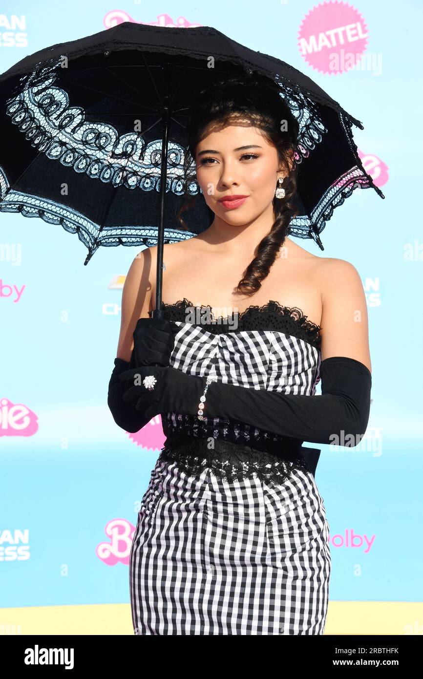 Los Angeles, California, USA. 09th July, 2023. Xochitl Gomez attends the World Premiere of 'Barbie' at the Shrine Auditorium and Expo Hall on July 09, 2023 in Los Angeles, California. Credit: Jeffrey Mayer/Jtm Photos/Media Punch/Alamy Live News Stock Photo