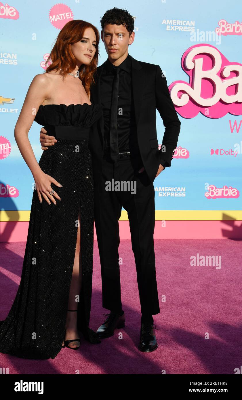 Los Angeles, California, USA. 09th July, 2023. (L-R) Hari Nef and Ludwig Hurtado attend the World Premiere of 'Barbie' at the Shrine Auditorium and Expo Hall on July 09, 2023 in Los Angeles, California. Credit: Jeffrey Mayer/Jtm Photos/Media Punch/Alamy Live News Stock Photo