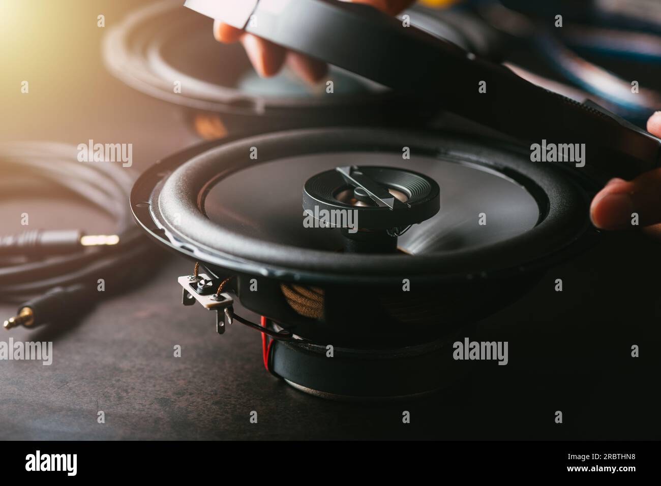 Coaxial car speaker, 2way loudspeakers with tweeter and midrange