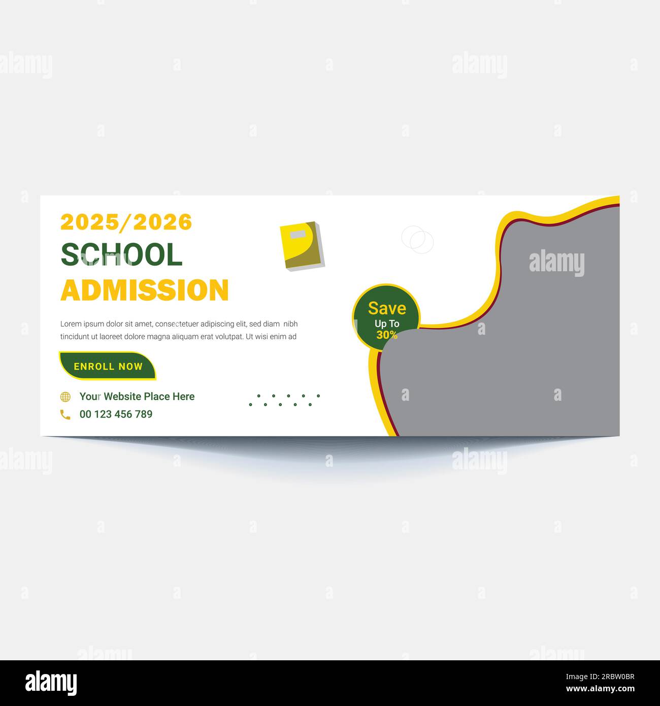 School Admission Facebook Cover And Web Banner Template Back To School school-admission-facebook-cover-and-web-banner-template-back-to-school