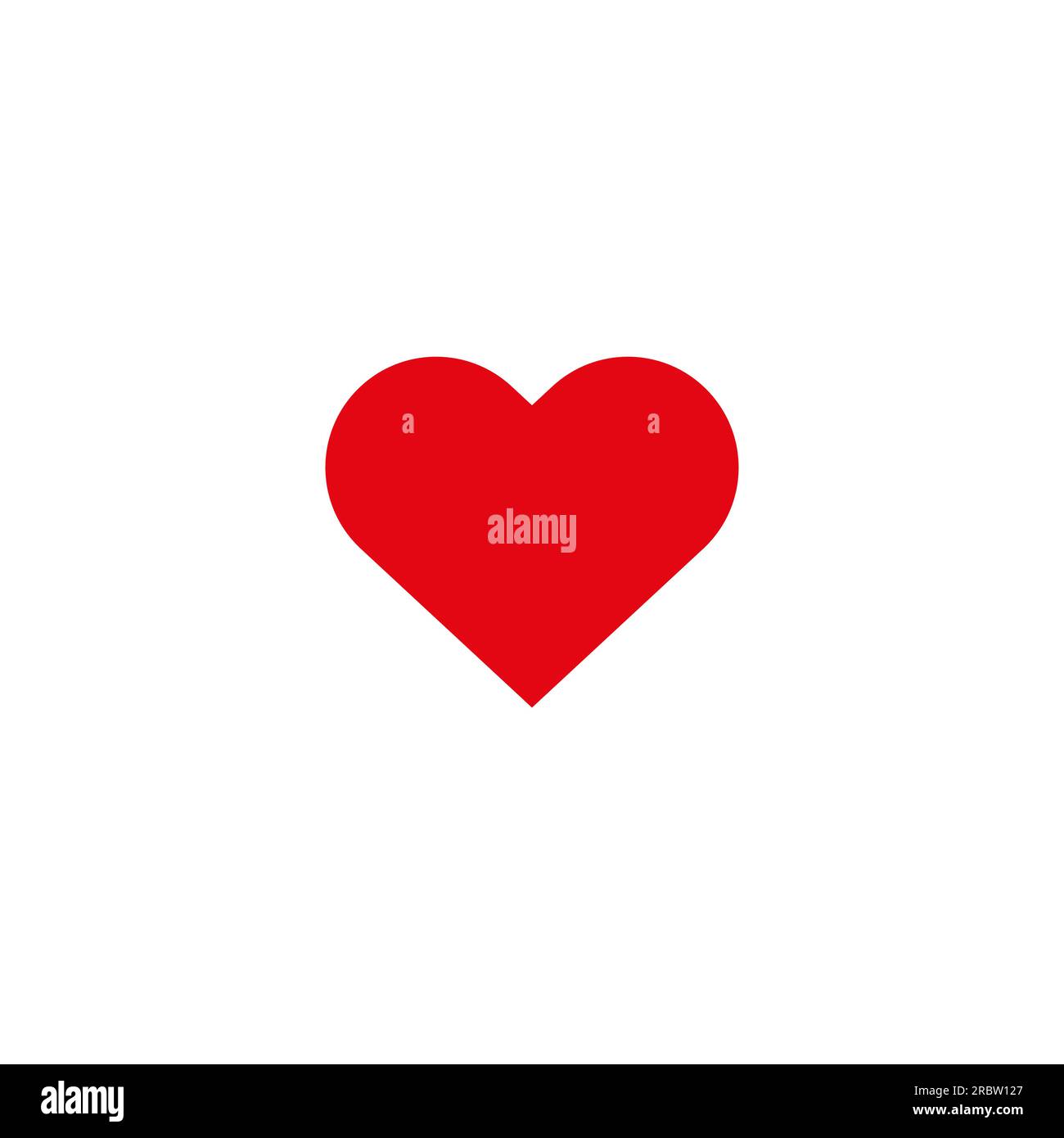 Heart, Symbol of Love and Valentine s Day. Flat Red Icon Isolated on ...