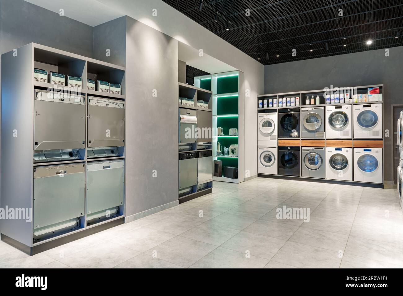 Interior of premium home appliance store in a mall Stock Photo - Alamy